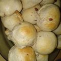 El cooksnap de Milena cuando hizo Panes saborizados con aceitunas, jamón, queso y salame.