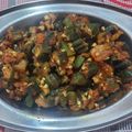 popat madhuri's cooksnap of when they made મસાલા ભીંડા...