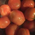 El cooksnap de Marieta cuando hizo Escaldar tomates.