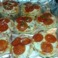Nicole's cooksnap of when they made English muffin Pizzas.