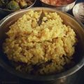Moumita Malla's cooksnap of when they made মুসুর ডালের খিচুড়ি আর হরেক রকম ভাজা ও তিসির চাটনি (musur daler khichuri recipe in Bengali).