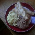 becky proeber's cooksnap of when they made chicken and cheese flautas.