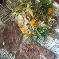 El cooksnap de grumete cuando hizo Salteado de champiñones con calabaza y espinacas.
