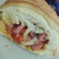 Cooksnap de Simoni Azevedo quando cozinhou Pão caseiro de calabresa com queijo.