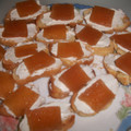 El cooksnap de penchi briones garcia cuando hizo Pintxos de roquefort y jamón.