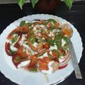 Aruna Thapar's cooksnap of when they made Dahi Puri Chaat.