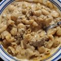 Lauren's cooksnap of when they made Cheeseburger Macaroni Skillet.