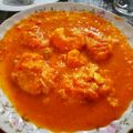 El cooksnap de Antonio de AP cuando hizo Rape con gambas en salsa de pimientos.