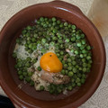 El cooksnap de Cesar cuando hizo Huevo al microondas con atún y guisantes.