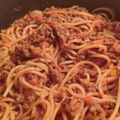 El cooksnap de Esme Rodríguez cuando hizo Spaghetti a la Boloñesa.