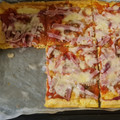 El cooksnap de rossanazuleta cuando hizo Cetogénica: pizza de pan nube.