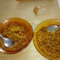 El cooksnap de thais cuando hizo Fideos a la cazuela con lomo y verduritas.