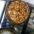 El cooksnap de Susana Boschi cuando hizo Tarta de puerro, cebolla, queso y panceta.