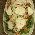 El cooksnap de Ana Laguna cuando hizo Ensalada de rúcula y queso parmesano.