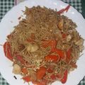 El cooksnap de Maribel Prieto cuando hizo Noodles con pollo y verduras.