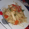 El cooksnap de Krasimir Zhivkov cuando hizo Fideos chinos con verdura y pollo.