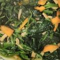 陳奕如 的 菠菜炒培根和胡蘿蔔 cooksnap