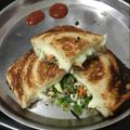 krishna Mistry's cooksnap of when they made વેજ. ચીઝ ગ્રીલ સેન્ડવીચ (Veg. Cheese Grill Sandwich Recipe In Gujarati).