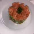 El cooksnap de Blanca de la Vega cuando hizo Tartar de salmón ahumado con tomate y aguacate.
