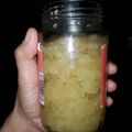 El cooksnap de Romi cuando hizo Papas del aire (chayote) en almíbar.