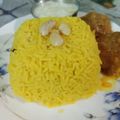 Bakul Samantha Sarkar's cooksnap of when they made বাসন্তী পোলাও আর চিকেনকষা(Basonti pulao are chicken kosha recipe in bengali).