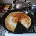 El cooksnap de marina cuando hizo Tarta de puerro y cebolla.