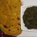 SA_ Kitchen's cooksnap of when they made Sarso ka Saag or Makkai ki roti.