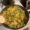 El cooksnap de Cris Porras cuando hizo Brócoli gratinado.