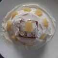 il Fiorella quando ha preparato Zuccottino 'mimosa' all'ananas