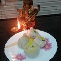 Aruna Thapar's cooksnap of when they made Steam modak(Ukdiche Modak).