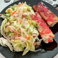 El cooksnap de Dores Rial cuando hizo Ensalada con salsa china.