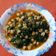 El cooksnap de Luz cuando hizo Espinacas con bacalao y garbanzos.