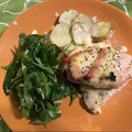 El cooksnap de chewy cuando hizo Pechugas de pollo rellenas con jamón, queso y espinaca.
