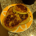 El cooksnap de Natalia cuando hizo Hot cakes/pancakes de banana y avena.