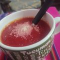 El cooksnap de marcela quiroga cuando hizo Sopa de Remolacha 😋😋😋.