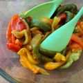 Cooksnap de Au Rèl sur la recette Verrine de poivrons grillés en salade, amandes grillées, olives et basilic