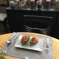 El cooksnap de Libertad Vallejo Moedano cuando hizo Canelones de aguacate rellenos de camarón con mayonesa de chipotle.