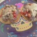 El cooksnap de Keyla Vazquez cuando hizo Tostadas de lengua con chile serrano ajo y semillas de girasol.