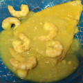 El cooksnap de Sandra cuando hizo Pez espada con gambas.