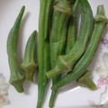 小喵 的 燙青菜～秋葵 cooksnap