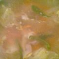El cooksnap de Alfredo Álvaro cuando hizo Sopa de fideo con pollo.
