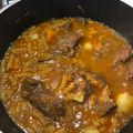 El cooksnap de Evelyn Coronel cuando hizo Guiso de fideo con carne.