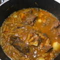El cooksnap de Evelyn Coronel cuando hizo Guiso de fideo con carne.