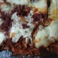 El cooksnap de yanina cuando hizo Lasaña de berenjena con salsa de boloñesa.