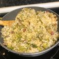 El cooksnap de Beth Guiol cuando hizo Arroz con brócoli.