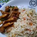 Farrukh Kiani's cooksnap of when they made Thai dry chicken chilli with garlic rice.