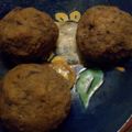 Shara's cooksnap of when they made Eggplant meatballs.