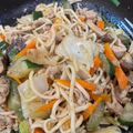 CHANG HSUEH CHIN 的 沙茶豬肉炒意麵 cooksnap