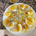 El cooksnap de Julián Alcalá cuando hizo Ensalada Malagueña.