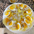 El cooksnap de Julián Alcalá cuando hizo Ensalada Malagueña.